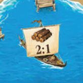 Barque du port 2:1 bois